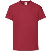 Fruit of the Loom Kids Original T-Shirt - Brick Red Size 14-15