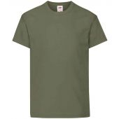 Fruit of the Loom Kids Original T-Shirt - Classic Olive Size 14-15