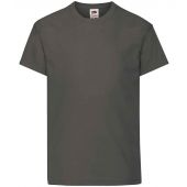 Fruit of the Loom Kids Original T-Shirt - Light Graphite Size 14-15