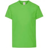 Fruit of the Loom Kids Original T-Shirt - Lime Green Size 14-15
