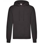 Fruit of the Loom Classic Hooded Sweatshirt - Black Size XL