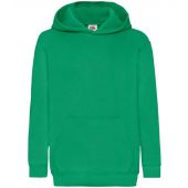 Fruit of the Loom Kids Classic Hooded Sweatshirt - Kelly Green Size 14-15