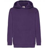 Fruit of the Loom Kids Classic Hooded Sweatshirt - Purple Size 14-15