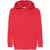 Fruit of the Loom Kids Classic Hooded Sweatshirt - Red Size 14-15