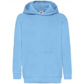 Fruit of the Loom Kids Classic Hooded Sweatshirt - Sky Blue Size 14-15
