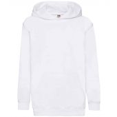 Fruit of the Loom Kids Classic Hooded Sweatshirt - White Size 14-15