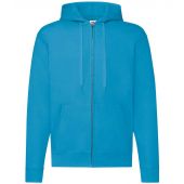 Fruit of the Loom Classic Zip Hooded Sweatshirt - Azure Size XXL