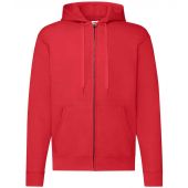 Fruit of the Loom Classic Zip Hooded Sweatshirt - Red Size XXL