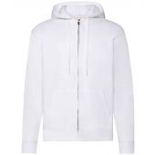 Fruit of the Loom Classic Zip Hooded Sweatshirt - White Size XXL