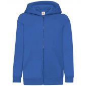 Fruit of the Loom Kids Classic Zip Hooded Sweatshirt - Royal Blue Size 14-15