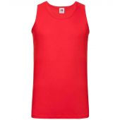 Fruit of the Loom Athletic Vest - Red Size 3XL