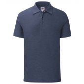 Fruit of the Loom Iconic Piqué Polo Shirt - Heather Navy Size 3XL