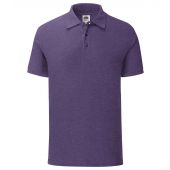 Fruit of the Loom Iconic Piqué Polo Shirt - Heather Purple Size 3XL
