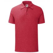 Fruit of the Loom Iconic Piqué Polo Shirt - Heather Red Size XXL