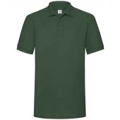 Fruit of the Loom Heavy Poly/Cotton Piqué Polo Shirt - Bottle Green Size 3XL