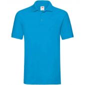 Fruit of the Loom Premium Cotton Piqué Polo Shirt - Azure Size 3XL