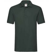 Fruit of the Loom Premium Cotton Piqué Polo Shirt - Bottle Green Size 3XL