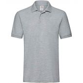 Fruit of the Loom Premium Cotton Piqué Polo Shirt - Heather Grey Size 3XL