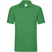 Fruit of the Loom Premium Cotton Piqué Polo Shirt - Kelly Green Size 3XL
