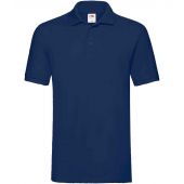 Fruit of the Loom Premium Cotton Piqué Polo Shirt - Navy Size 3XL
