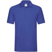 Fruit of the Loom Premium Cotton Piqué Polo Shirt - Royal Blue Size 3XL