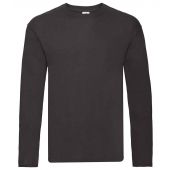 Fruit of the Loom Original Long Sleeve T-Shirt - Black Size 3XL