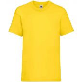 Fruit of the Loom Kids Value T-Shirt - Yellow Size 14-15