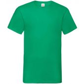 Fruit of the Loom V Neck Value T-Shirt - Kelly Green Size 3XL