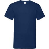 Fruit of the Loom V Neck Value T-Shirt - Navy Size 5XL