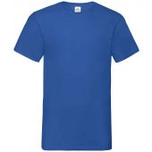 Fruit of the Loom V Neck Value T-Shirt - Royal Blue Size 3XL