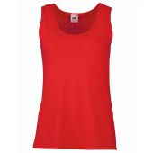 Fruit of the Loom Lady Fit Value Vest - Red Size XXL