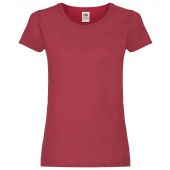 Fruit of the Loom Lady Fit Original T-Shirt - Brick Red Size XXL