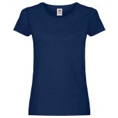 Fruit of the Loom Lady Fit Original T-Shirt - Navy Size XXL