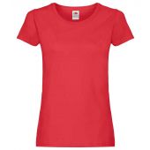Fruit of the Loom Lady Fit Original T-Shirt - Red Size XXL