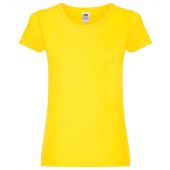 Fruit of the Loom Lady Fit Original T-Shirt - Yellow Size XXL