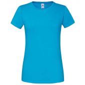 Fruit of the Loom Ladies Ringspun Premium T-Shirt - Azure Size XXL