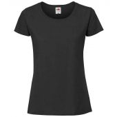 Fruit of the Loom Ladies Ringspun Premium T-Shirt - Black Size XXL