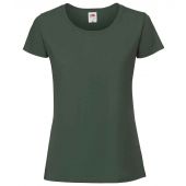 Fruit of the Loom Ladies Ringspun Premium T-Shirt - Bottle Green Size XXL