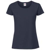 Fruit of the Loom Ladies Ringspun Premium T-Shirt - Deep Navy Size XXL