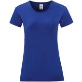 Fruit of the Loom Ladies Iconic 150 T-Shirt - Cobalt Size XS