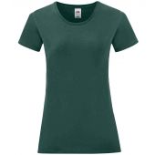 Fruit of the Loom Ladies Iconic 150 T-Shirt - Forest Green Size XXL