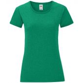 Fruit of the Loom Ladies Iconic 150 T-Shirt - Heather Green Size XXL
