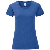 Fruit of the Loom Ladies Iconic 150 T-Shirt - Heather Royal Size XXL