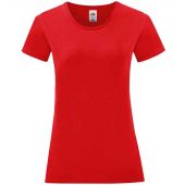 Fruit of the Loom Ladies Iconic 150 T-Shirt - Red Size XXL
