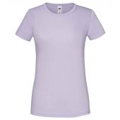 Fruit of the Loom Ladies Iconic 150 T-Shirt - Soft Lavender Size XS