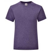 Fruit of the Loom Girls Iconic 150 T-Shirt - Heather Purple Size 14-15