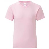Fruit of the Loom Girls Iconic 150 T-Shirt - Light Pink Size 14-15