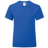 Fruit of the Loom Girls Iconic 150 T-Shirt - Royal Blue Size 14-15