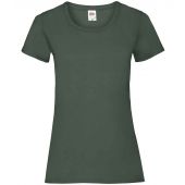 Fruit of the Loom Lady Fit Value T-Shirt - Bottle Green Size XXL