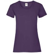 Fruit of the Loom Lady Fit Value T-Shirt - Purple Size XXL